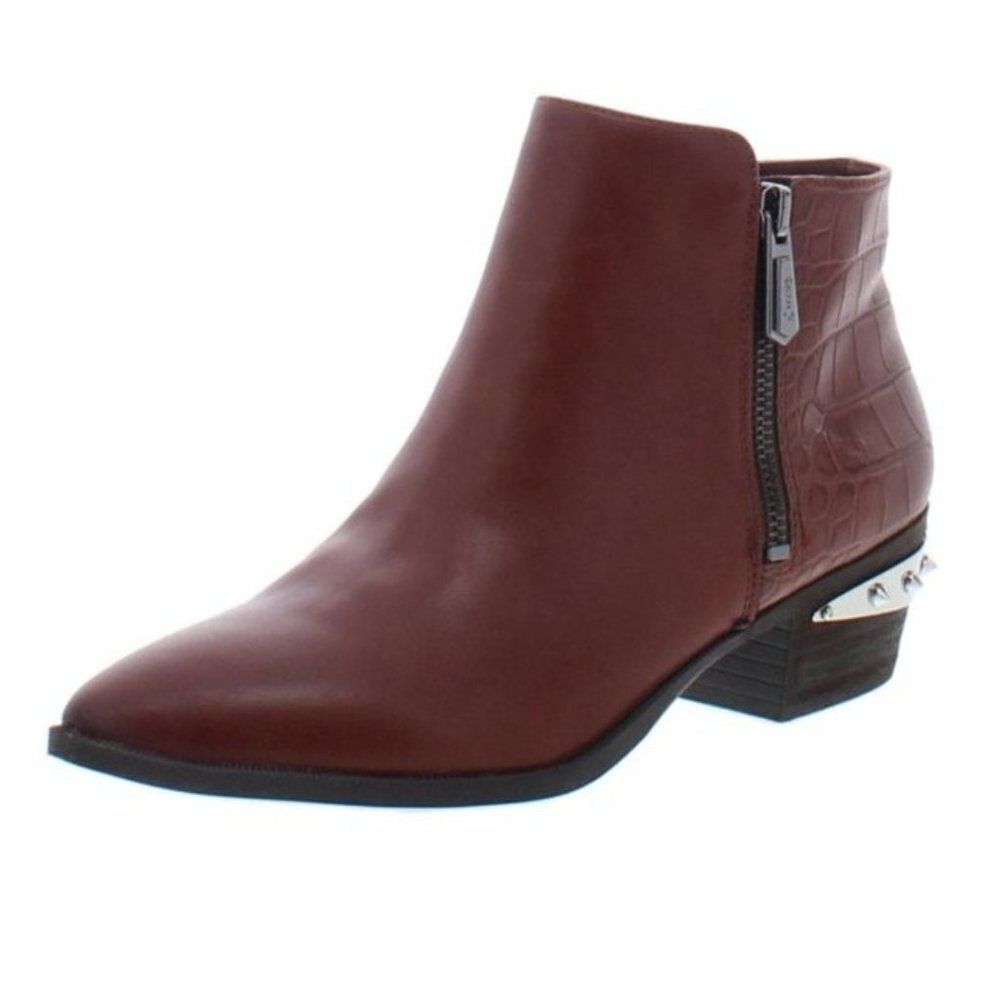 Circus by Sam Edelman Women's Highland Faux Leather Ankle Boot Whiskey Croc 8M